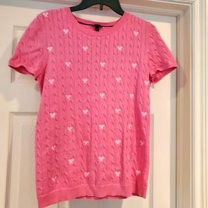 Tennis short sleeve sweater